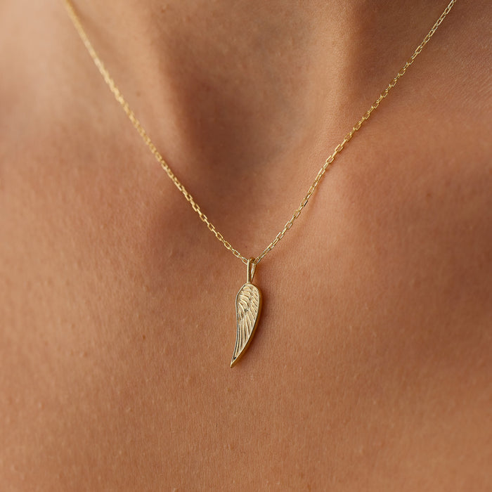 14K Angel Wings Pendant Necklace  Ferkos Fine Jewelry