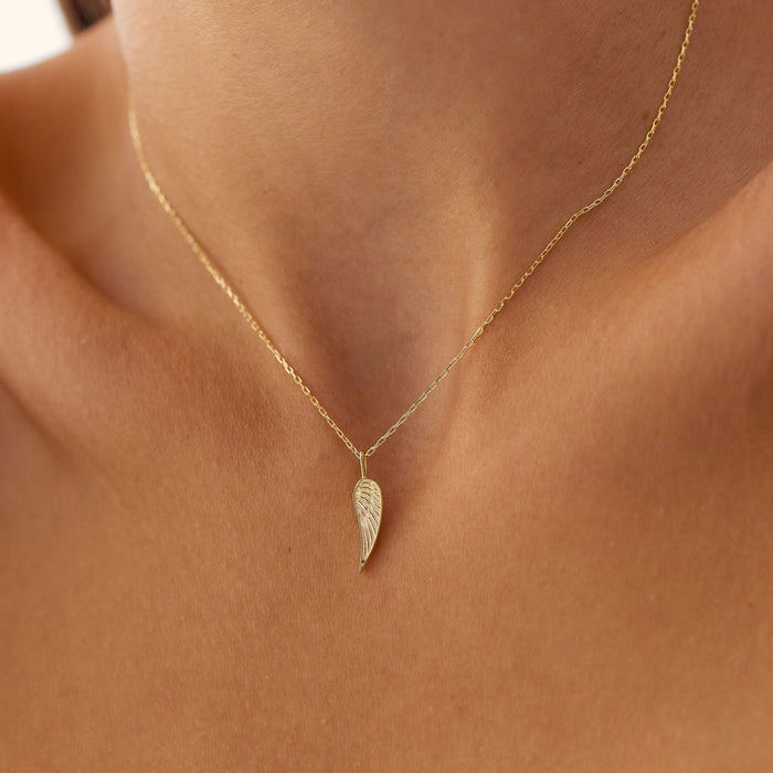 14K Angel Wings Pendant Necklace  Ferkos Fine Jewelry