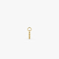 14k Beaded Hoop Charm 14K Gold Ferkos Fine Jewelry