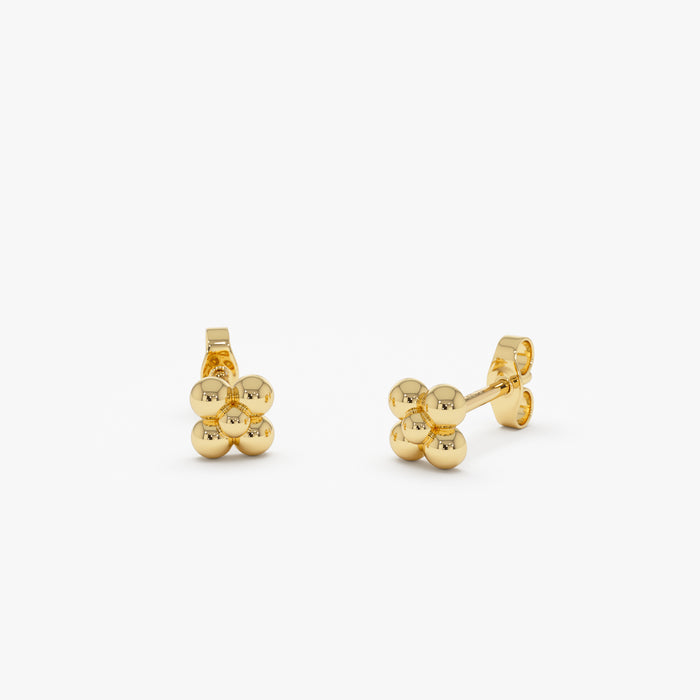 14K Bubble Cluster Stud Earrings Ferkos Fine Jewelry