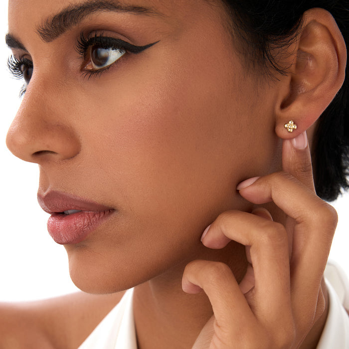 14K Bubble Cluster Stud Earrings Ferkos Fine Jewelry