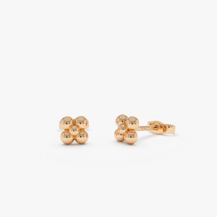 14K Bubble Cluster Stud Earrings Ferkos Fine Jewelry