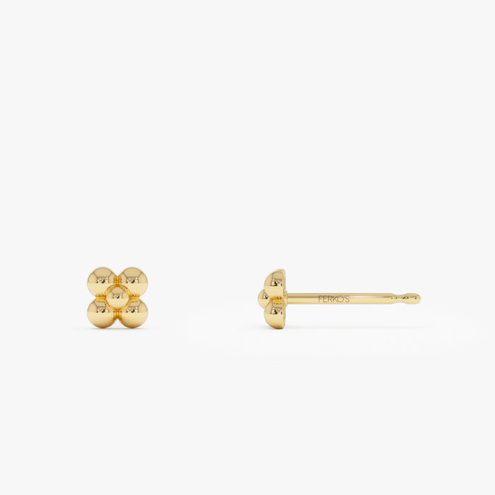 14K Bubble Cluster Stud Earrings Ferkos Fine Jewelry