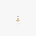 14K Diamond Northstar Hoop Charm 14K Gold Ferkos Fine Jewelry