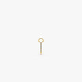 14k Diamond Spike Hoop Charm 14K Gold Ferkos Fine Jewelry