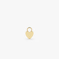 14k Flat Heart Hoop Charm 14K Gold Ferkos Fine Jewelry