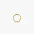 14K Gold Diamond Beaded Eternity Hoop Earring 14k Gold Ferkos Fine Jewelry