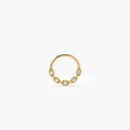14K Gold Diamond Cartilage Hoop (Conch, Helix, Tragus) 14K Gold Ferkos Fine Jewelry