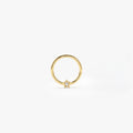 14K Gold Diamond Star Eternity Hoop Earring 14k Gold Ferkos Fine Jewelry