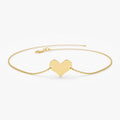 14K Gold Heart Bracelet 14K Gold Ferkos Fine Jewelry