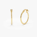 14k Gold Hoop Earrings – 20MM 14k Gold Ferkos Fine Jewelry