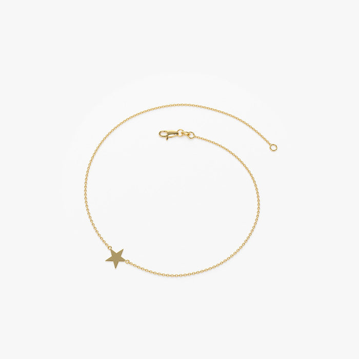 14K Gold Lucky Star Charm Bracelet  Ferkos Fine Jewelry
