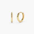 14k Gold Mini Plain Huggies 14K Gold Ferkos Fine Jewelry