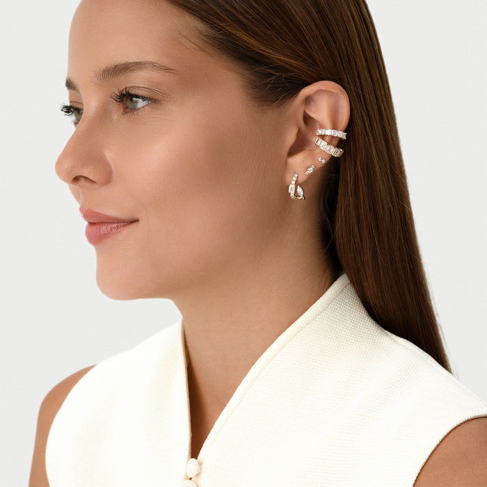 14K Gold Round Lab Grown Diamond Cluster Flat Back Stud – 0.12 CTW Ferkos Fine Jewelry