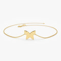 14K Gold Trendy Gold Butterfly Bracelet 14K Gold Ferkos Fine Jewelry