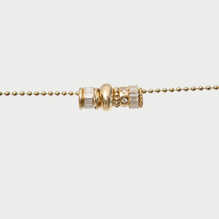 14K Gold Twisted Rondelle Charm – 2MM Ferkos Fine Jewelry