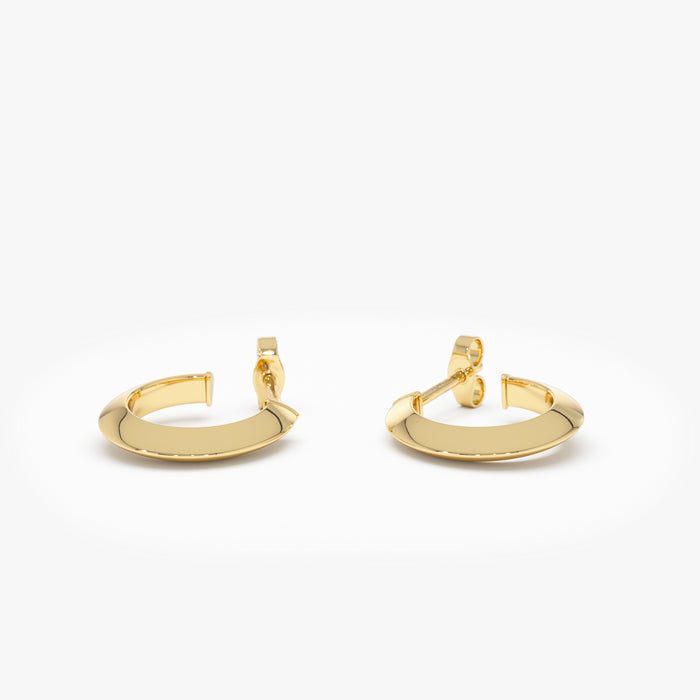 14K Knife Edge Hoop Earrings Ferkos Fine Jewelry