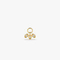 14k Leaf Shape Hoop Charm 14K Gold Ferkos Fine Jewelry
