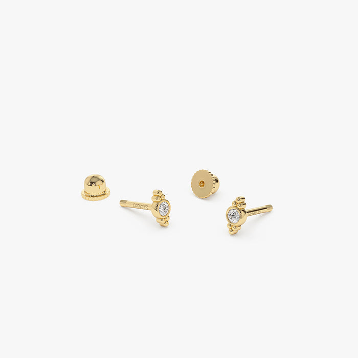 14k Six Dot Diamond Helix Piercing  Ferkos Fine Jewelry
