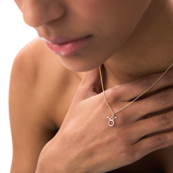 14K Taurus Zodiac Charm Necklace Ferkos Fine Jewelry
