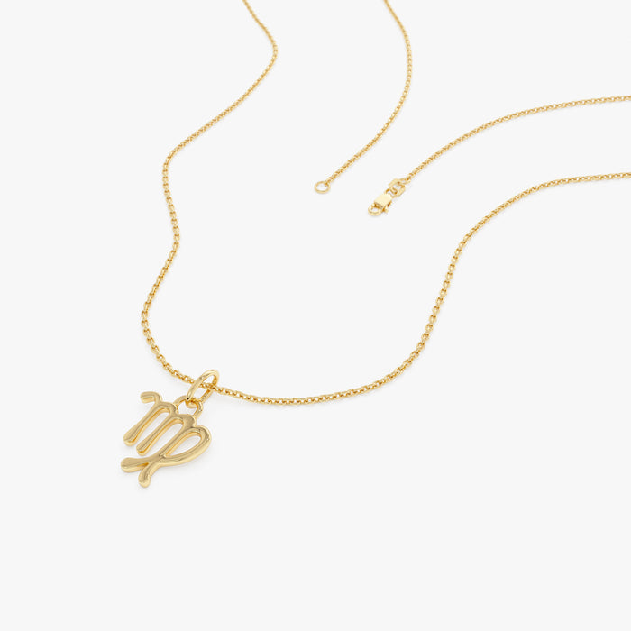 14K Virgo Zodiac Charm Necklace Ferkos Fine Jewelry