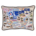 Air Force Hand- Embroidered Pillow