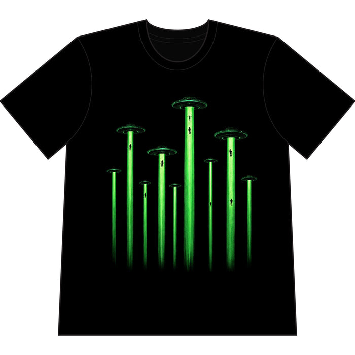 Alien Abduction Beams Heavyweight T-Shirt