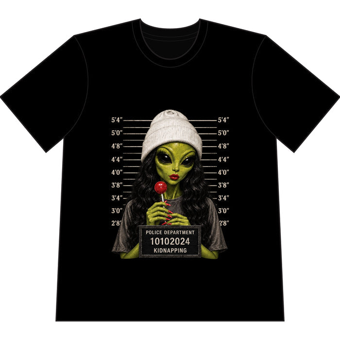 Alien Mugshot Tee | Heavyweight Vintage Graphic T-Shirt