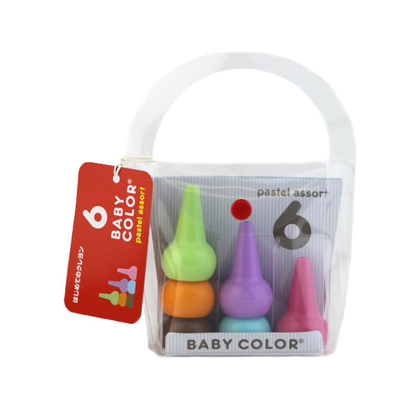 Aozora Baby Colour Crayon Pastel [6 crayons] - The Journal Shop
