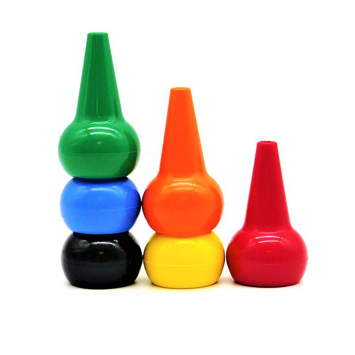 Aozora 6-Pack Baby Colour Crayons, Non-Toxic and Easy to Hold