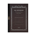 Front cover of the Apica Premium C.D Notebook A4 Plain with ornate brown border design.