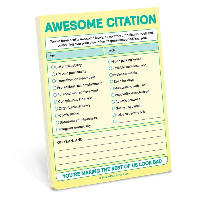 Awesome Citation Pastel Nifty Notes