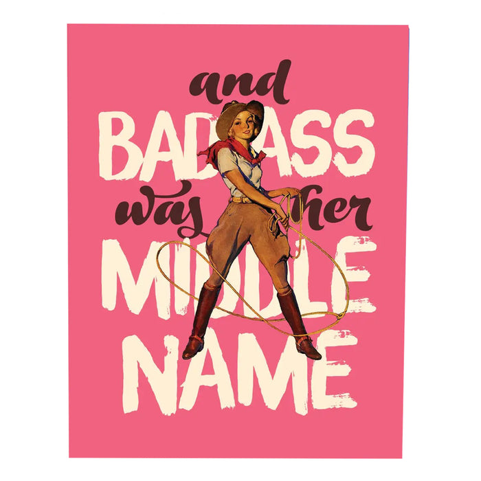 Badass Cowgirl Card