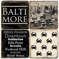 Baltimore B&W Drink Coasters