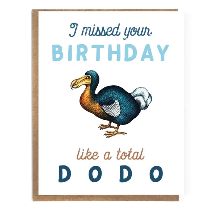 Belated Birthday Dodo Card