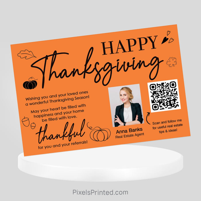 Berkshire Hathaway Fall Thanksgiving postcards PixelsPrinted