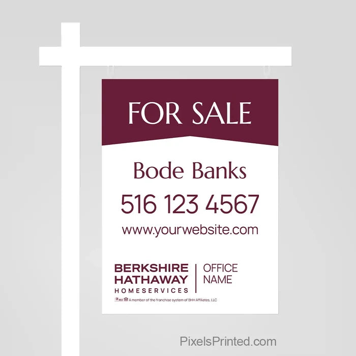 Berkshire Hathaway for sale sign panel sign panels PixelsPrinted
