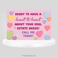 Berkshire Hathaway real estate Valentine’s Day postcard PixelsPrinted