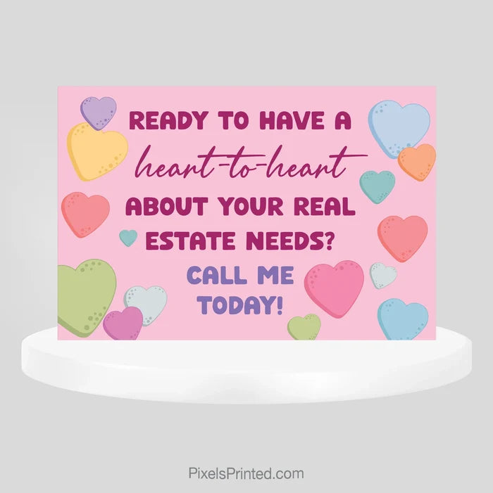 Berkshire Hathaway real estate Valentine’s Day postcard PixelsPrinted