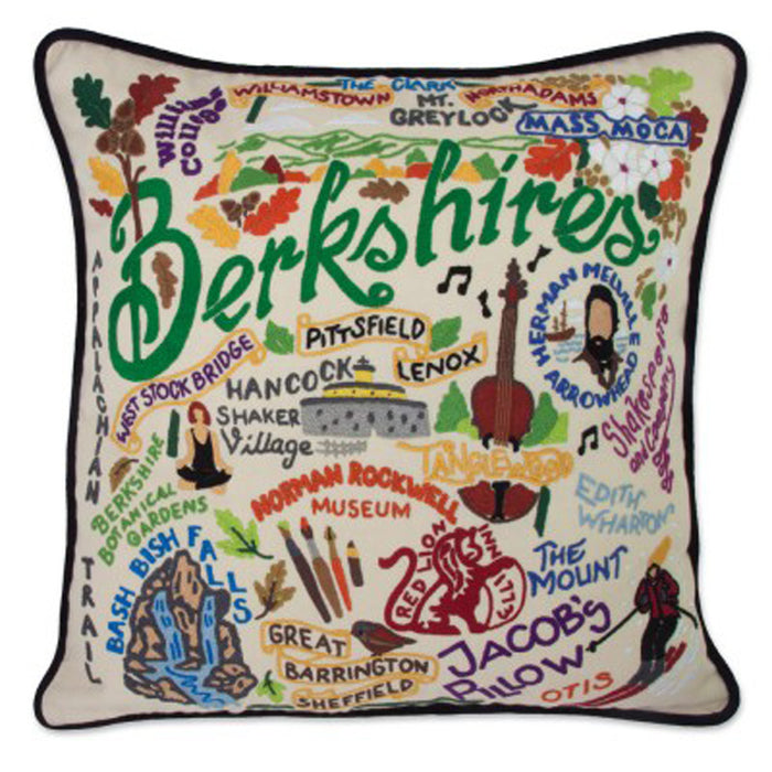 Berkshires Hand-Embroidered Pillow
