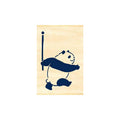 Beverly Masute No Aibo Wooden Stamp Series, shown from the front.