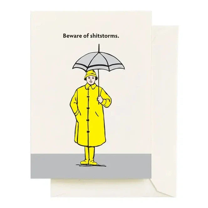 Beware Of Shitstorms Card