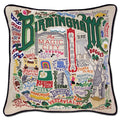 Birmingham Hand- Emroidered Pillow