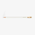 Single Blackwing Pearl Balanced pencil in pearl white finish showing gold ferrule