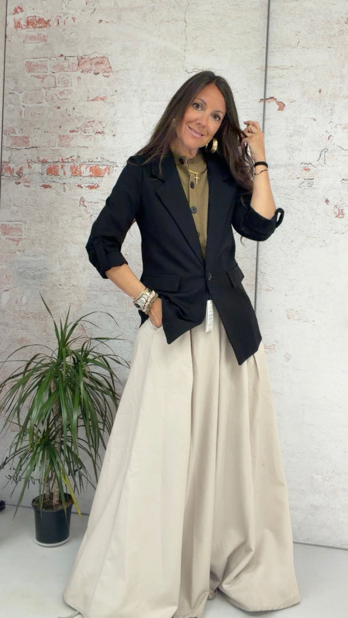 Blazer "Army" black, negro — vista detalle