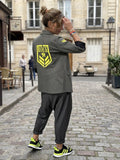 Blazer "Army” Gris jaspeado