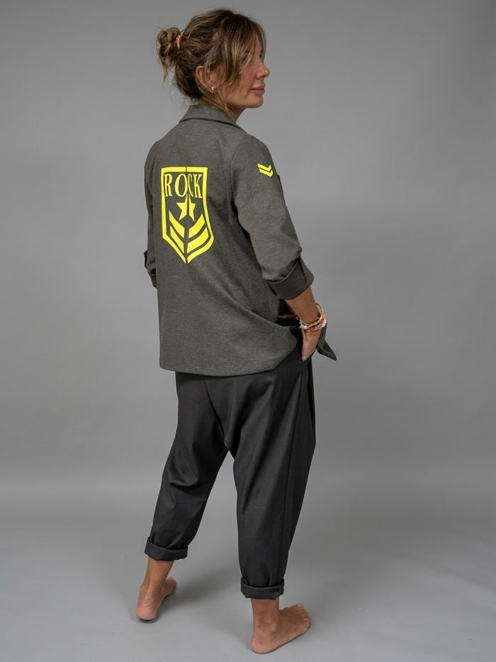 Blazer "Army” Gris jaspeado