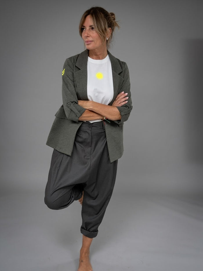 Blazer "Army” Gris jaspeado