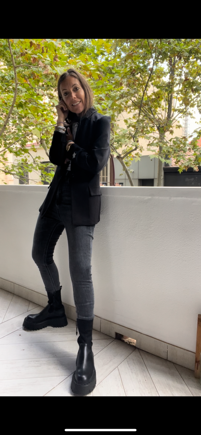 Blazer "estudio 54", negro — vista detalle