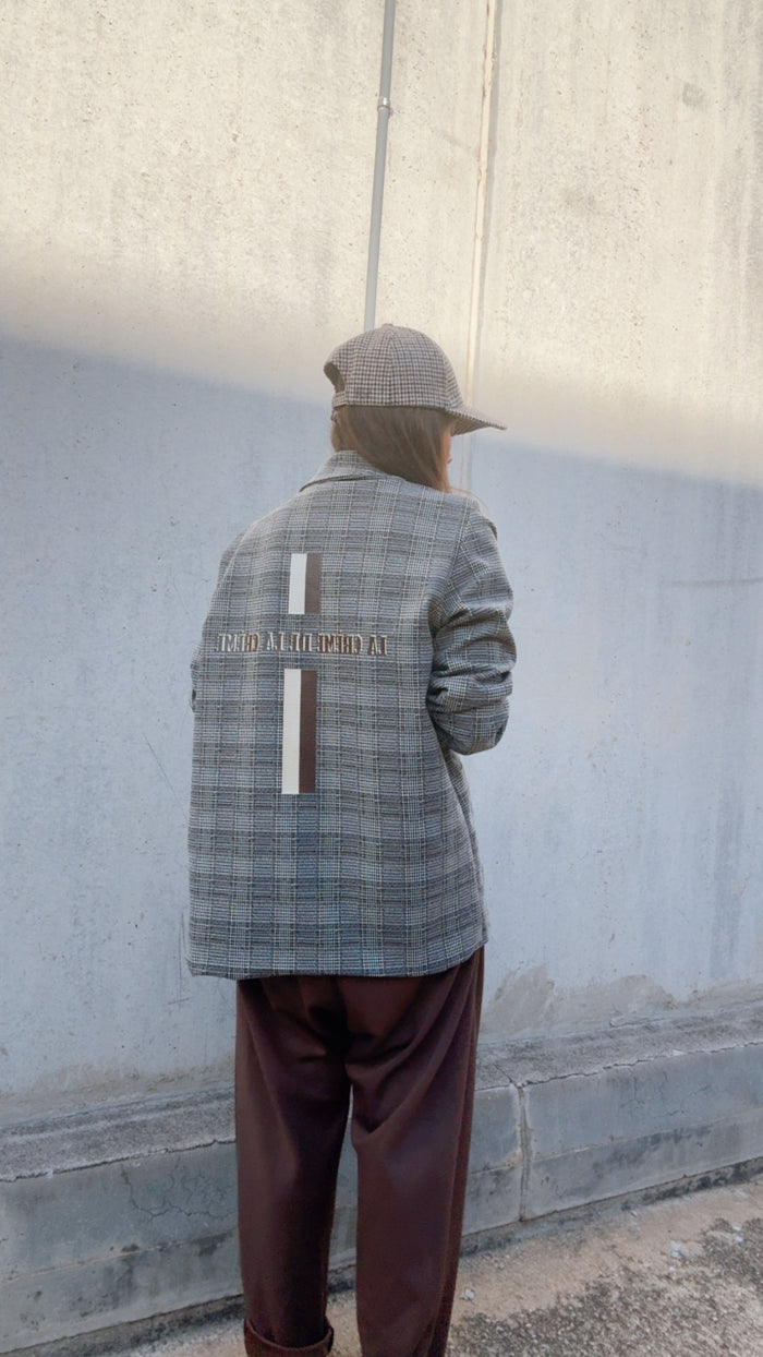 Blazer "la créme de la créme", beige y gris — vista detalle